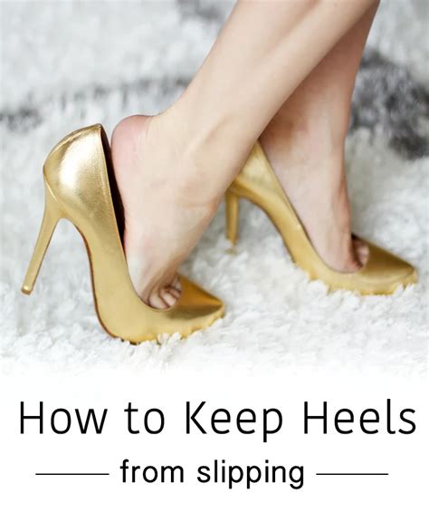 prevent high heels from slipping.